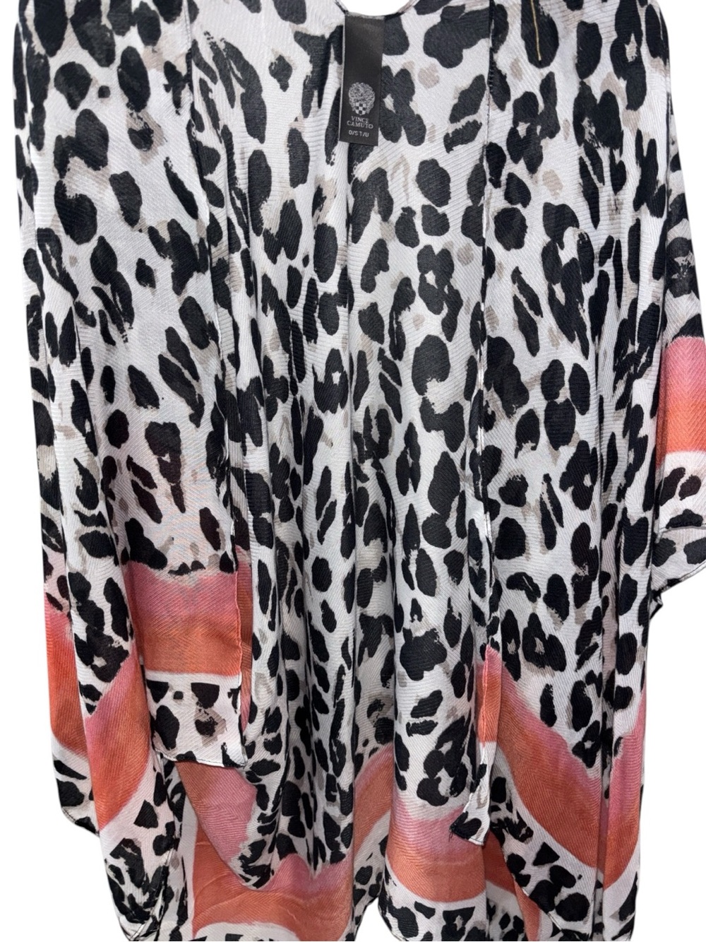 Vince Camuto Ruana w/Panama Hat & matching Kimono, NWT, Color:Coral - Picture 3 of 7
